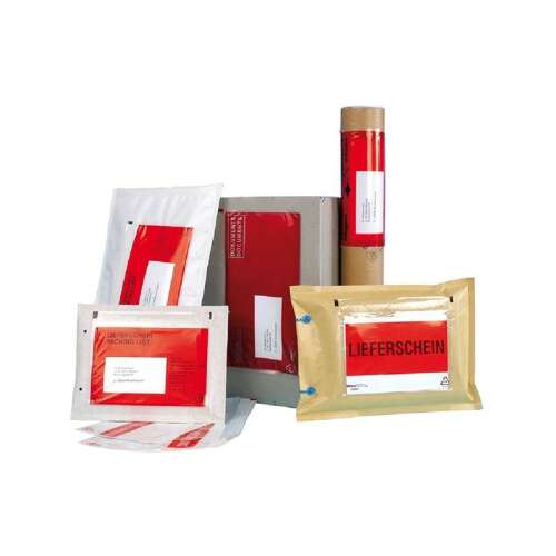 Dokufix C4 500db plicuri pentru documente cu sigiliu anti-manipulare, roșu și alb, pentru expedierea documentelor