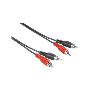 Cablu audio Hama 205086 2,5m 2RCA, negru - Cabluri RCA