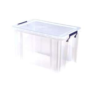 Fellowes ProStore 26 Liter Aufbewahrungsbox, transparenter Kunststoff mit blauen Griffen - Lagerung & Organisation