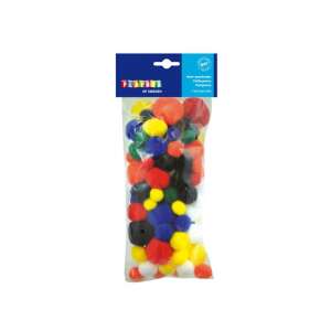 Playbox Pompon Készlet - 100 db (15-35 mm) - Alapszínek 107831647 - Playbox