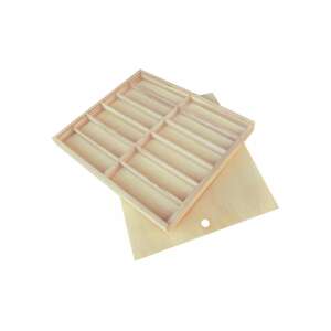 PlayBox fadoboz tolótetővel, 12 rekeszes, 38,5x28,5cm - Playbox