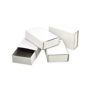 Playbox: Natúr fehér színu díszítheto gyufás doboz 55x35x15mm 50 db-os csomag 107831773 - Playbox