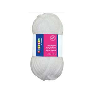 Playbox: Akril fonal 50g-os 50m-es fehér színben 107831787 - Playbox