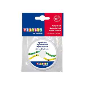PlayBox 200m nejlon cérna 0,25mm gyöngyfűzéshez és kézműveskedéshez - Playbox