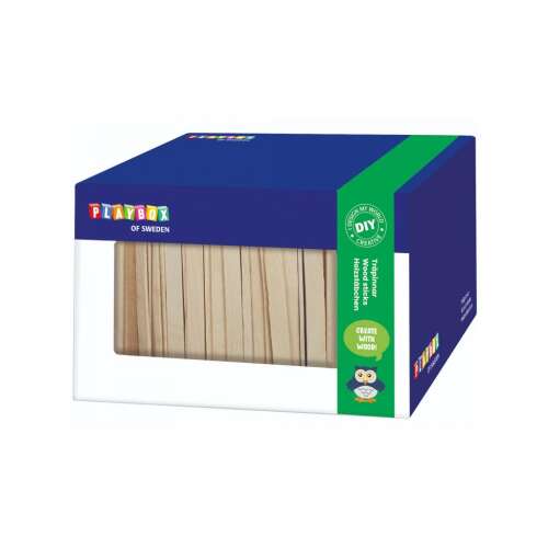 Playbox: Fa natúr spatula szett dobozban 1000 db-os 107831910