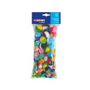 Playbox: Színes 100 db-os pompon szett többféle méretben 107831914 - Playbox