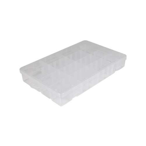 PlayBoc átlátszó állítható rekeszes tároló doboz 29,5x18,5x4,5cm - Playbox