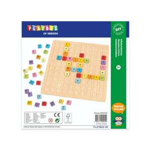 PlayBox of Sweden ABC Fa Betűk Írásgyakorló Játék, 25x25cm - Playbox