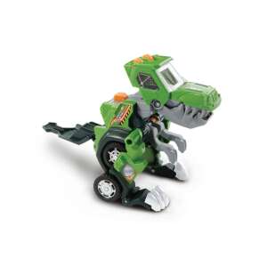 VTech Switch & Go Dino Jaxx T-Rex verwandelbares Dinosaurierspielzeug, grün, 3/4 Ansicht - VTech