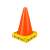 Little Cone Set, 4 darabos csomag, narancssárga edző kúp, ügyességi pálya, akadálypálya, sport edzés, gyerekek játékaihoz