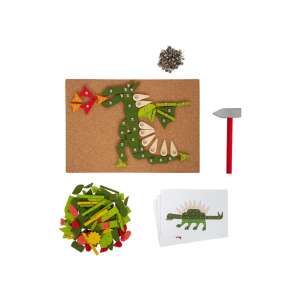 Small Foot Pflanzen und Kreaturen Hämmer Spiel, ein komplettes kreatives Spielset mit Korktafel, Holzhammer, Nägeln und vielen verschiedenen laminierten Holzstücken, mit diesem Hämmer Spiel kannst du unzählige Bilder und Motive zum Thema Natur und Lebewesen erstellen. Enthält 6 Bildvorlagen und eine Aufbewahrungsbox. - Entwicklungsspiele für Kinder im Kindergartenalter