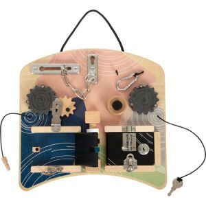 Small Foot  Holz-Aktivitätsbrett mit Drehung und Verriegelung 141321896 - Babywalker, Lauflernhilfen und Entwicklungsspiele für Kleinkinder