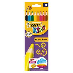 Bic Kids Super Soft Jumbo Buntstifte, 8 Stück - Farbstifte
