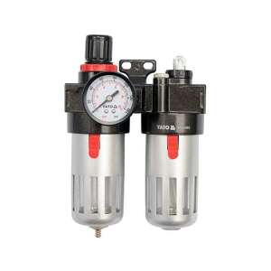 YATO Filtru de aer cu regulator de presiune și lubrificator 1/4 inch - Instrument