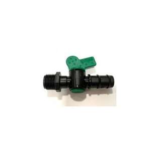 KM 1/2 inch PP ball valve with green handle, for connecting garden hoses - Connector and Accessory