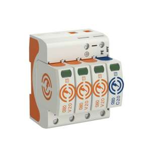 OBO 5095253 3P+N/PE C T2 TN-S TN-C-S TT 230V/AC 40kA 4M V20-3+NPE-280 Descărcător de supratensiune 107832271 - Protectori de supratensiune