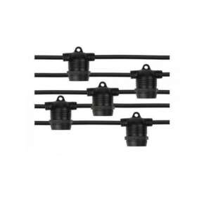 Led ?ir luminos , fix , exterior , 15 x E27 , 14.4 m , negru , IP65 107832700 - Decorațiuni