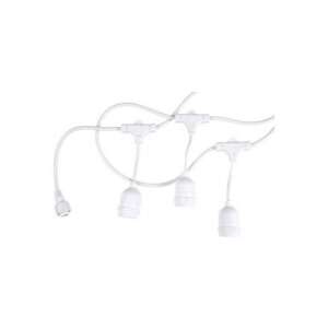 Led fényfüzér , kültéri , 10 db x E27 , 6 m , fehér , IP65 107832757 - Fényfüzér