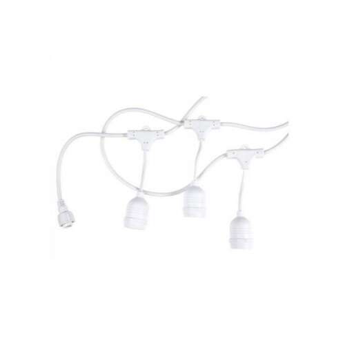 Led fényfüzér , kültéri , 10 db x E27 , 6 m , fehér , IP65 107832757