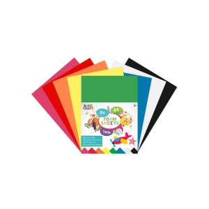 8er Pack A4 Schaumstoffplatten in verschiedenen Farben, ideal für Basteln und Schulprojekte - Kunst & Hobby