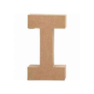 Papmaché-Buchstabe I, Dekorationsbuchstabe für Basteln und Heimdekoration - Dekorative Buchstaben