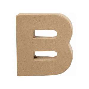 Naturfarbener Pappmaché-Buchstabe B, klein, zum Basteln und Dekorieren - Dekorative Buchstaben
