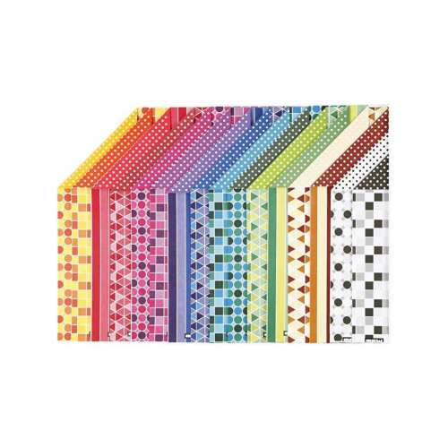 Color Bar A4 mintás papír, 16 lap, vegyes színekben és mintákban - Iskolai papírcsomag