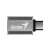 Adapter Genius ACC-C2A USB-C do USB A, szary, widok z boku