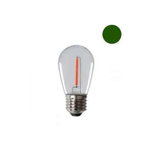 LED lámpa , égő , izzószálas hatás , filament , E27 , 0.9 Watt , 50 lm/w , zöld , KANLUX