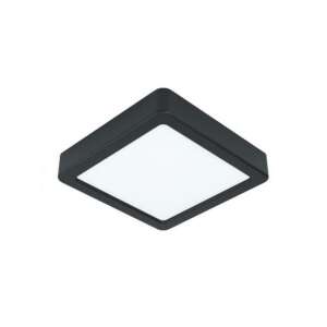 EGLO Fueva 5 LED panel lámpa, 17W, négyzet alakú, természetes fehér, fekete keret, IP44 - LED panel