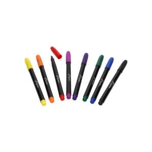 Nassau Fine Art Textilmarker, 8er Pack, Stoffmarker zum Zeichnen auf Baumwolle und Leinen, ideal für Kinder und Erwachsene - Marker