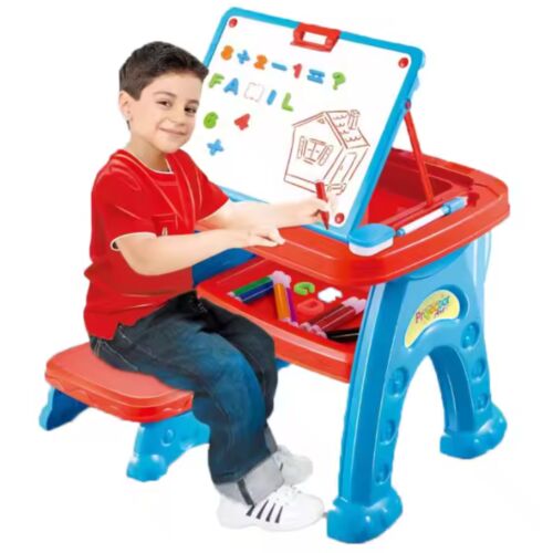 Stół do rysowania z projektorem Pepita XXL 3w1 + krzesło #niebiesko-czerwony 133635865