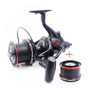 NFR 9000 baitrunner fishing reel with spare spool, black and red - Baitrunner Reel
