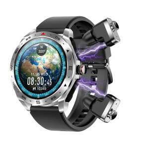ZEEVOS T95 smartwatch с вградени Bluetooth слушалки, 2 в 1, зареждане на слушалките на часовника - Смарт часовници