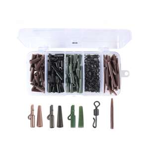 Zestaw akcesoriów do wędkarstwa karpiowego FishEdge 120 sztuk, klipsy ołowiane, szybkie klipsy, ochrona przed splątaniem - Wędkarskie drobiazgi i akcesoria
