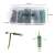 FishEdge 100 pieces carp fishing accessories kit, includes lead clips, quick clips, tangle free, silicone tube, stopper