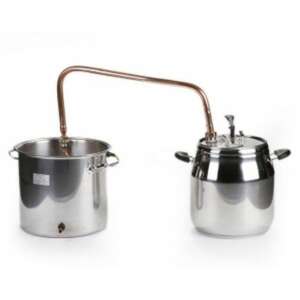 Perfect Home 17 liter rozsdamentes acél és réz pálinkafőző, házi pálinka vagy más szesz készítéséhez - Bor & Pálinka főzés