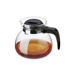 Simax üveg teáskanna szűrővel, 1,5L, teával töltve - Simax