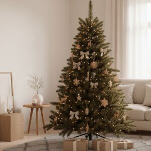 Hirtenkaro Lebensechte Extra-Tanne mit Sockel 1,5M 143409035 - Künstliche Weihnachtsbäume