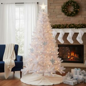 Pepita White extra thick Artificial Pine with base 1,8M