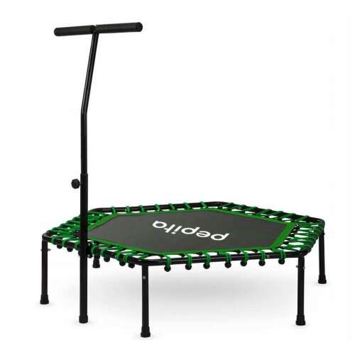 Pepita Fitness trambulin fogantyúval, 127cm, zöld