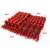 Pepita red Christmas ornaments in various sizes with dimensions