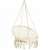 Pepita macrame hanging chair, beige color, indoor and outdoor use