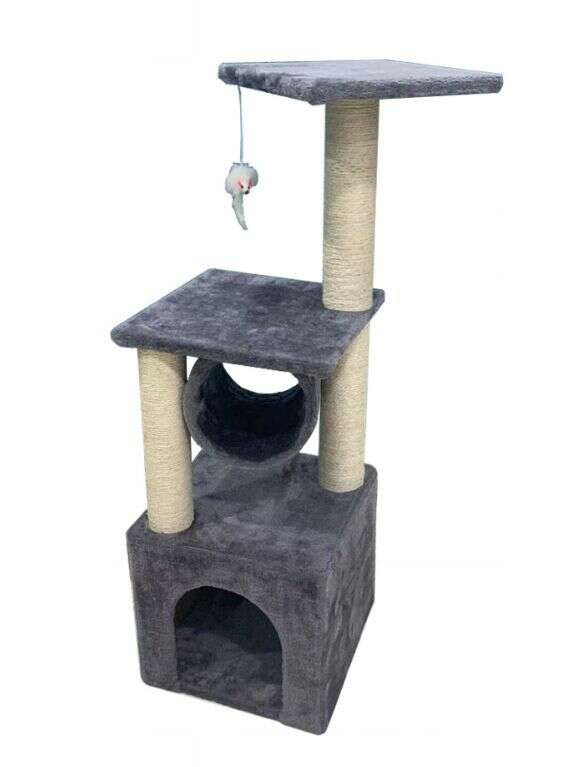 Pepita 3 szintes Macska szórakoztató központ - szürke