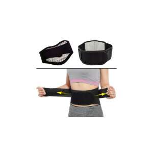 Mágneses deréköv 24 mágnessel a hátfájás enyhítésére, a képen egy nő viseli a terméket és a termék laposan fekszik - Mágneses deréköv