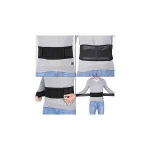 Mágneses deréköv 24 mágnessel, egy férfi viseli, bemutatva a deréköv beállítását - Mágneses deréköv