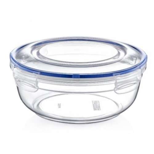 Kerek, patentzáras, 800 ml-es műanyag tároló doboz