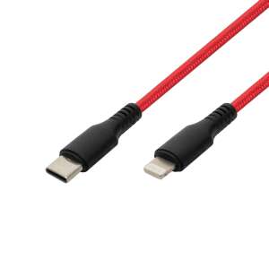Kabel ładujący Home USBCL1 USB-C do Lightning, czerwony, 1 metr - Konwerter błyskawic