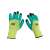 Mănuși de lucru BSP Guard, turcoaz cu negru și galben neon, mărimea 9, acoperite cu latex, pentru construcții, silvicultură, pescuit, vânătoare, industrie grea, industria lemnului și a mobilei, logistică și transport, telecomunicații