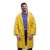 BSP Guard Easy Fit yellow raincoat with hood, size XL, front view